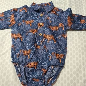 Baby boy shirt tiger printed mickmack 3 to 6 months